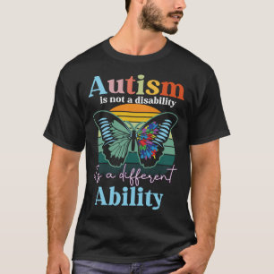 Camiseta Autismo não é uma deficiência é uma habilidade dif
