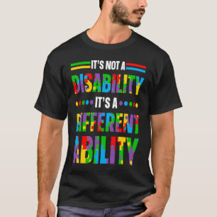 Camiseta Autismo Não É Uma Deficiência É Uma Habilidade Dif