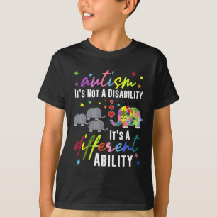 Camiseta Autismo não é uma deficiência é uma habilidade dif