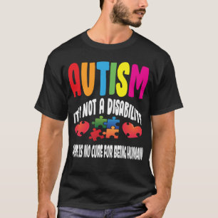 Camiseta Autismo Não é Uma Deficiência Não Há Remédio Para 