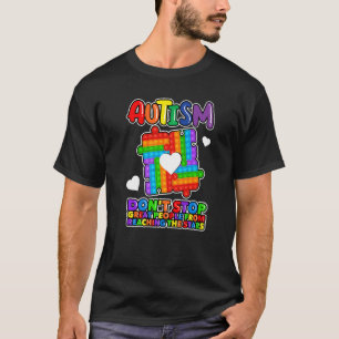 Camiseta Autismo Não Impede Grandes Pessoas de Alcançar o S