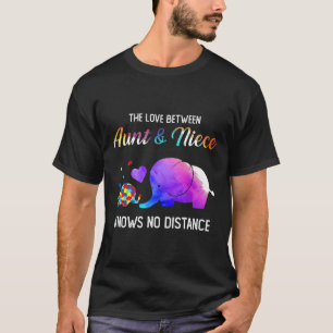 Camiseta Autismo - O Amor Entre Tia e Sobrinha Não Conhece