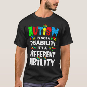 Camiseta Autismo-O Autismo Não É Uma Deficiência, É Algo Di