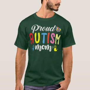 Camiseta Autismo Orgulhoso Mãe Autismo Quebra-cabeça Consci