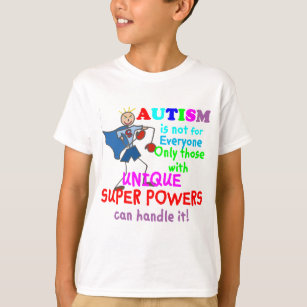 Camiseta Autismo original dos poderes super