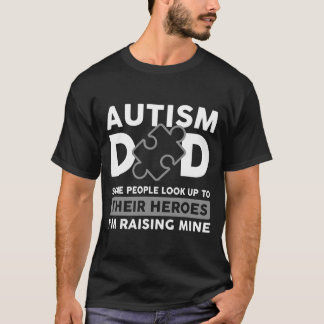 Camiseta Autismo Pai Autismo Quebra-cabeça Parte Autista