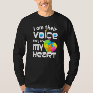 Camiseta Autismo Pai Eu Sou A Voz Deles Eles São A Minha Ou