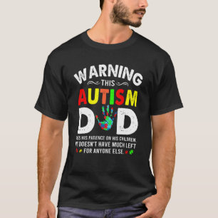Camiseta Autismo Pai Usa Paciência Em Seus Filhos Autismo A