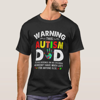 Camiseta Autismo Pai Usa Paciência Em Seus Filhos Autismo A