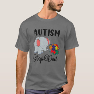 Camiseta Autismo Passo Pai Elefante Grátis Quebra-cabeça 