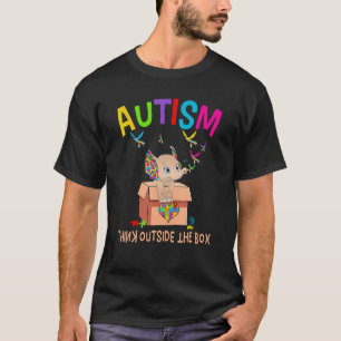 Camiseta Autismo Pense Fora Da Caixa
