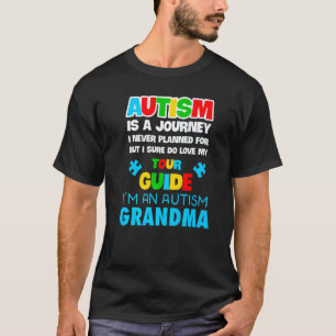 Camiseta Autismo Perturbação do Espectro Vovó Sensibilizaçã