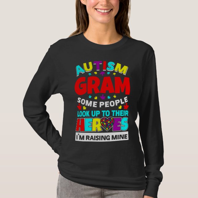 Camiseta Autismo Pessoas De Gram Procuram Seus Heróis Ascen (Frente)