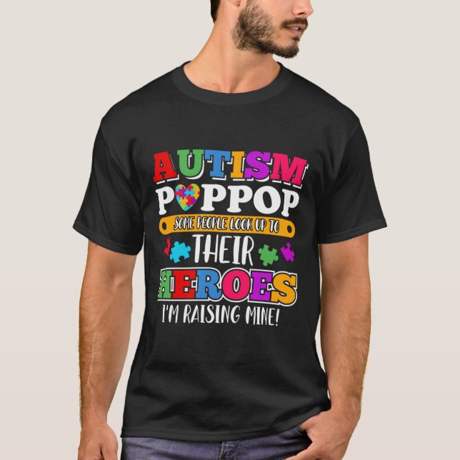 Camiseta Autismo Pessoas Pop Procuram Seus Heróis Autismo S (Frente)