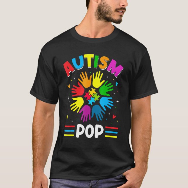 Camiseta Autismo Pop Ama Autismo Conscientização Correspond (Frente)
