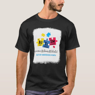 Camiseta Autismo Precioso Forte Talentoso Conscientização d