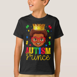 Camiseta Autismo Príncipe Autismo Conscientização Puzzles A