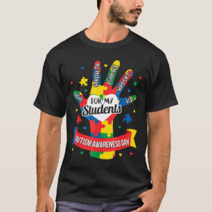 Camiseta Autismo-Professor Conscientização do Autismo Peça