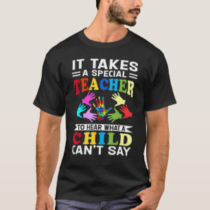 Camiseta Autismo Professora Quebra-cabeça Peece Especial Mu