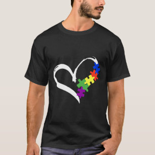 Camiseta Autismo-Puzzle do Autismo -Amor Para Mulheres Home