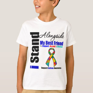 Camiseta Autismo que eu estou ao lado de meu melhor amigo