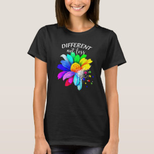 Camiseta Autismo Quebra-cabeça Consciência Girassol Diferen