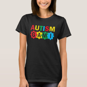 Camiseta Autismo Quebra-cabeça de Consciência Fita Orgulhos