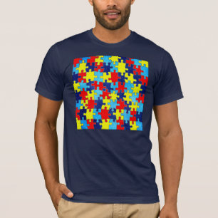 Camiseta Autismo Quebra-cabeça de consciência por Shirley T