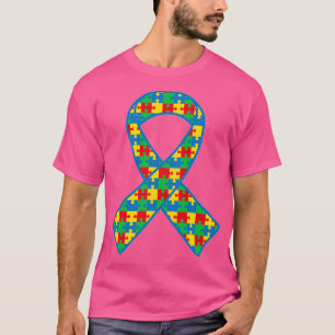 Camiseta Autismo Quebra-cabeça de Fita Autismo