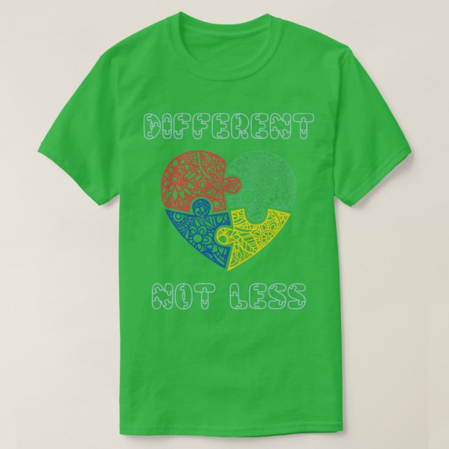 Camiseta Autismo Quebra-cabeça do Coração (Frente do Design)