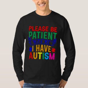 Camiseta Autismo Rd Por Favor Seja Paciente Comigo Autismo