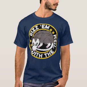 Camiseta Autismo Rizz Em Com O Tismo Autista Possum