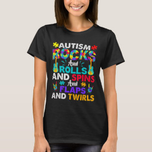 Camiseta Autismo Rocha E Faz Divertimento Autismo Sensibili