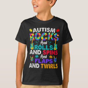 Camiseta Autismo Rochas E Rolos E Gira Consciência Autismo