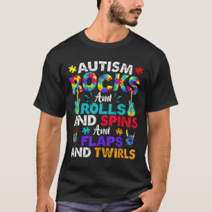 Camiseta Autismo Rocks Roça Flaps Sensibilização Crianças M