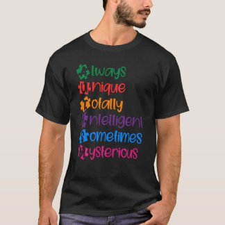 Camiseta Autismo Sempre Único Autismo Inteligente de Abril