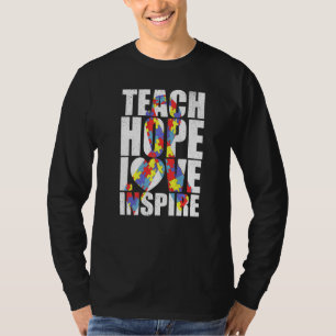 Camiseta Autismo Senador Ensina Esperança Amor Inspira