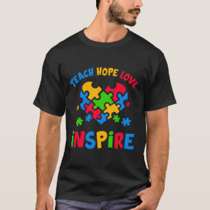 Camiseta Autismo Senador Ensina Esperança Amor Inspira