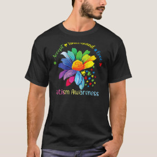 Camiseta Autismo Sensibilização Accept Girassol Compreende