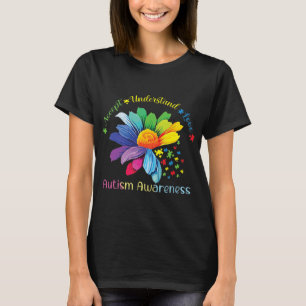 Camiseta Autismo Sensibilização Accept Girassol Compreende