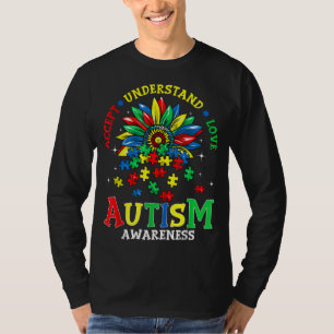 Camiseta Autismo Sensibilização Aceita Compreender Autismo