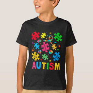 Camiseta Autismo Sensibilização Aceite Adaptar Advocate Aut
