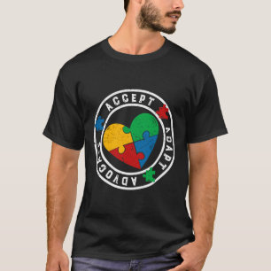 Camiseta Autismo Sensibilização Aceite Adaptar Advogado Col