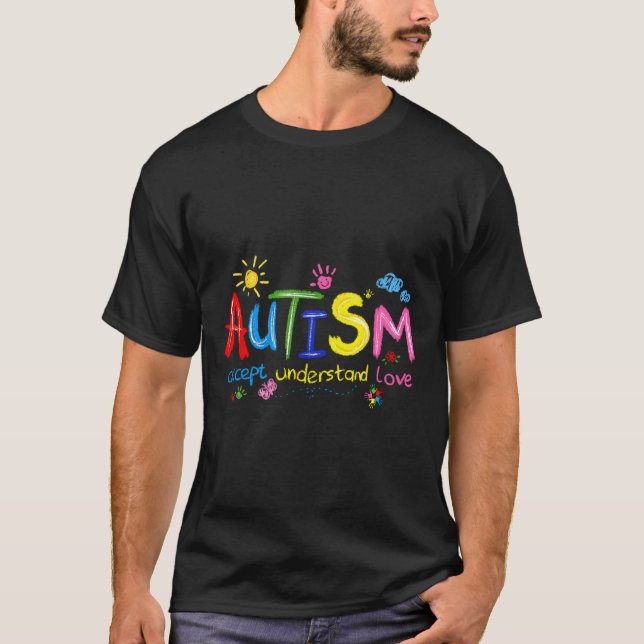 Camiseta Autismo Sensibilização Aceite Compreender Professo (Frente)