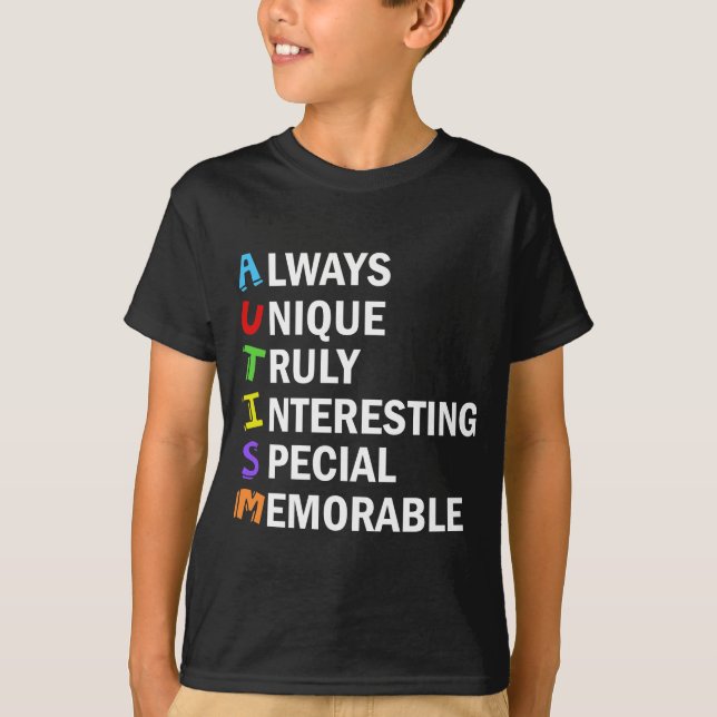 Camiseta Autismo Sensibilização Acrótica - Crianças de Poem (Frente)