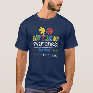 Camiseta Autismo Sensibilização Amor Compreender Suporte Pe