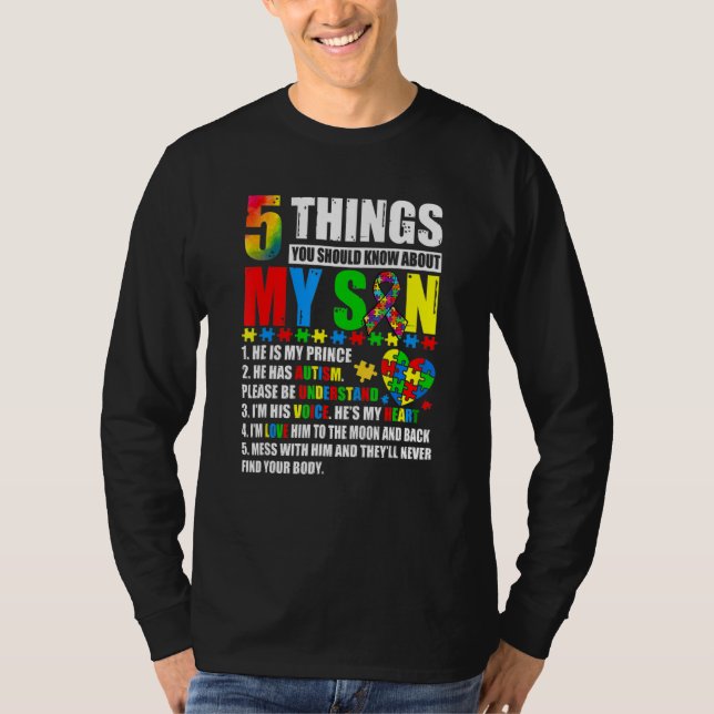 Camiseta Autismo Sensibilização Apoia Autismo Filhos Da Mãe (Frente)