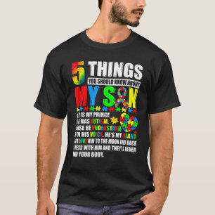 Camiseta Autismo Sensibilização Apoia Autismo Filhos Da Mãe