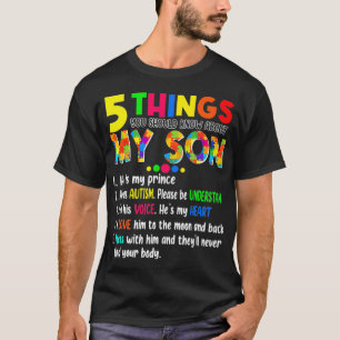 Camiseta Autismo Sensibilização Apoio Autismo Filhos Filho 