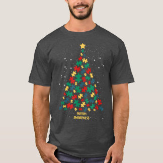 Camiseta Autismo Sensibilização Árvore de Natal Autismo Nat